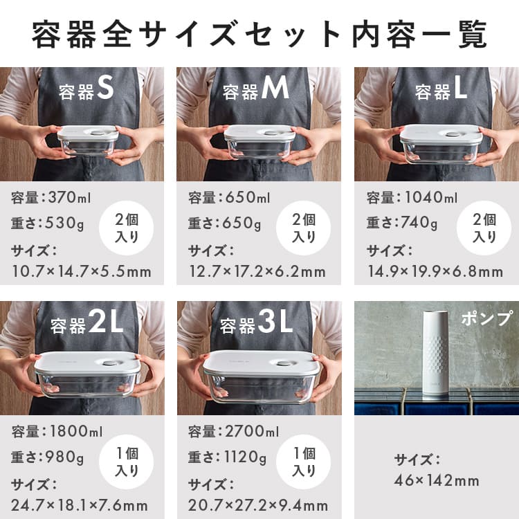 容器 全サイズセット