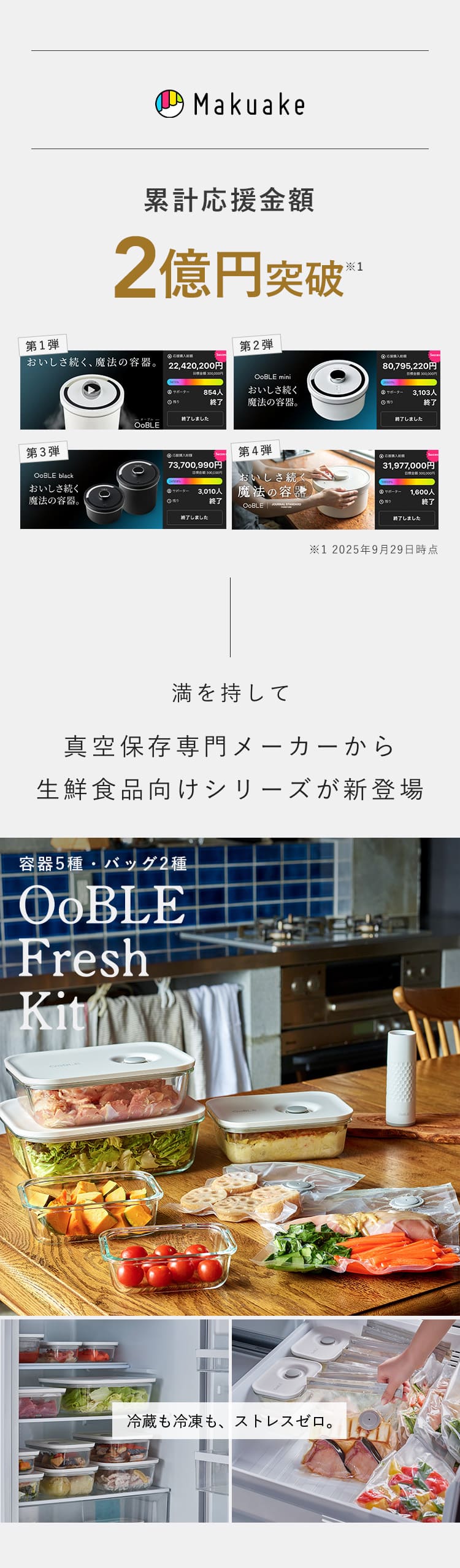 本日セール　多次元ヒーリングキット8本セットプラス2本空容器　新品 食材の鮮度をキープする真空保存容器&バッグ「OoBLE Fresh Kit」