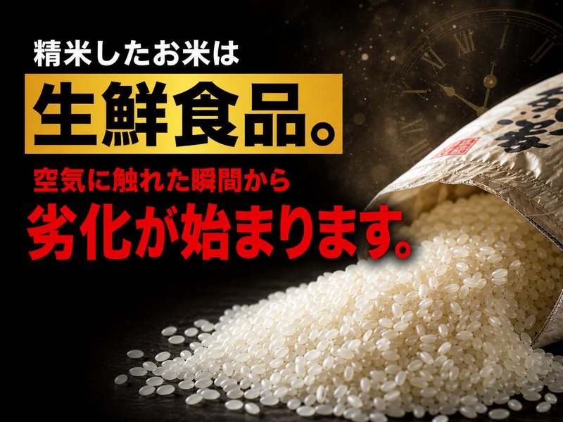 精米したお米は生鮮食品